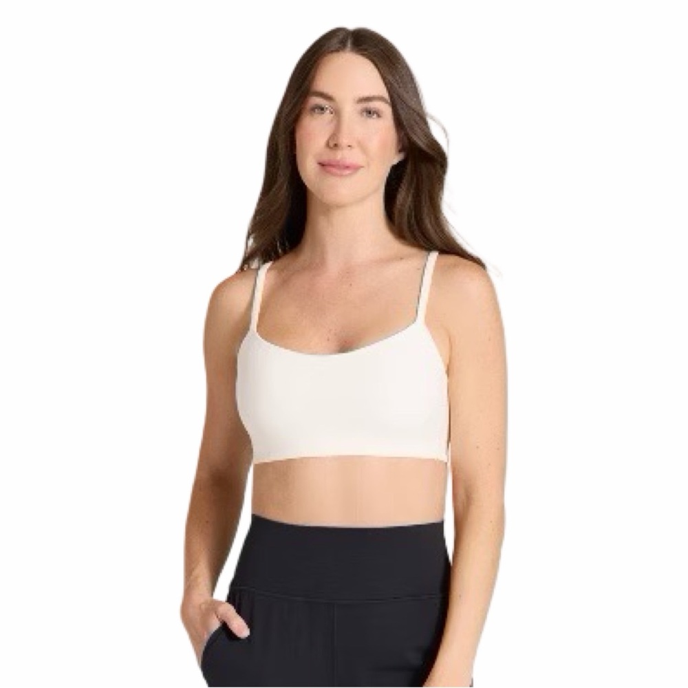 All in Motion Ivory White Sports Bra